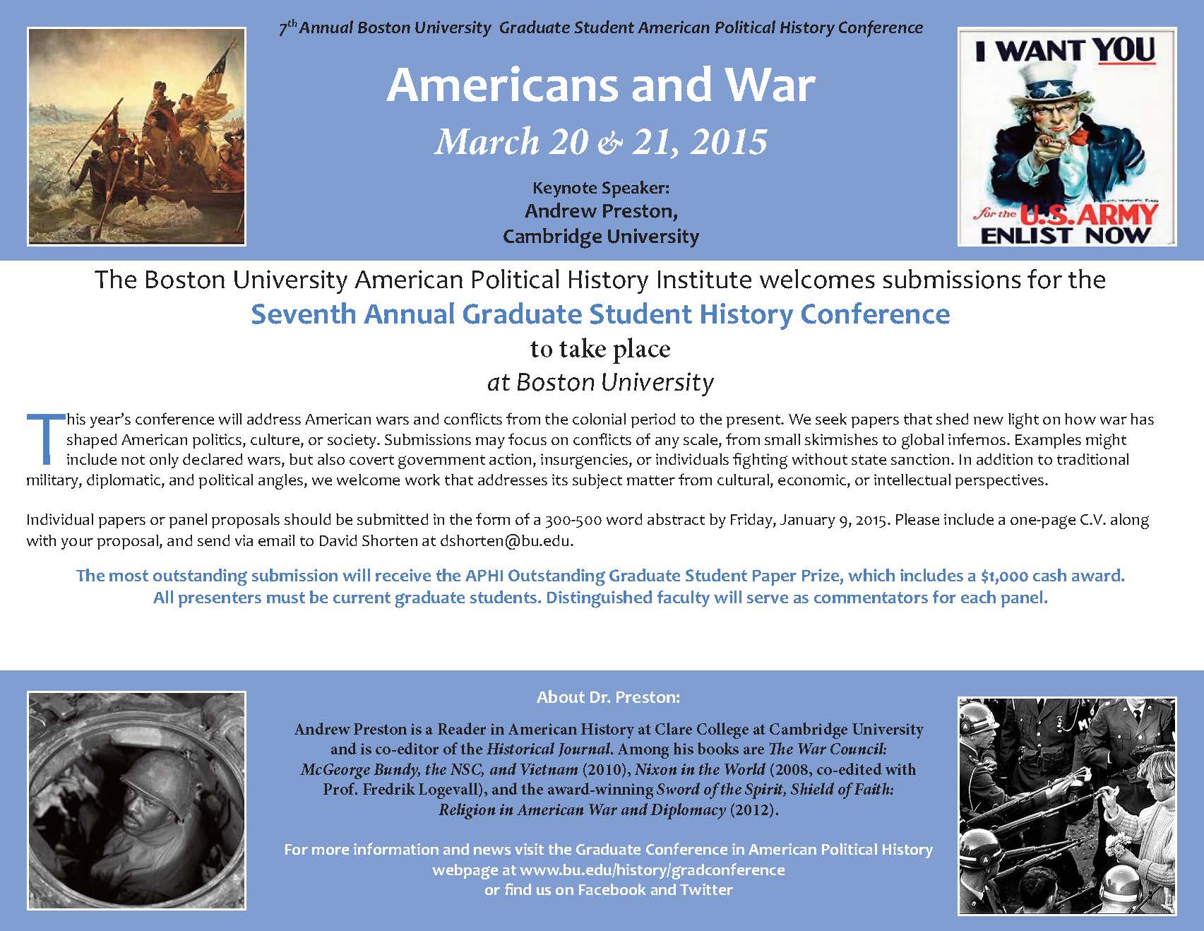 Jan. 09 7th Annual Boston University Graduate Student American