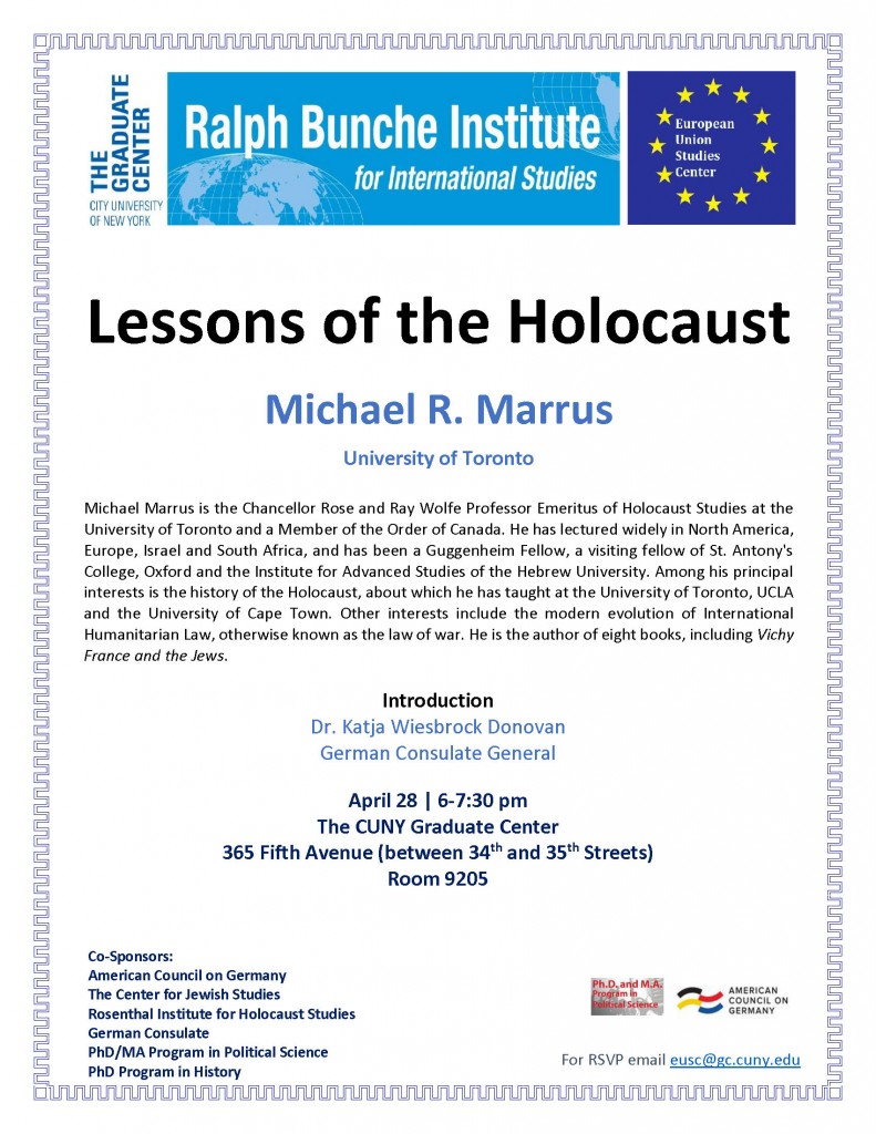 Lessons of the Holocaust